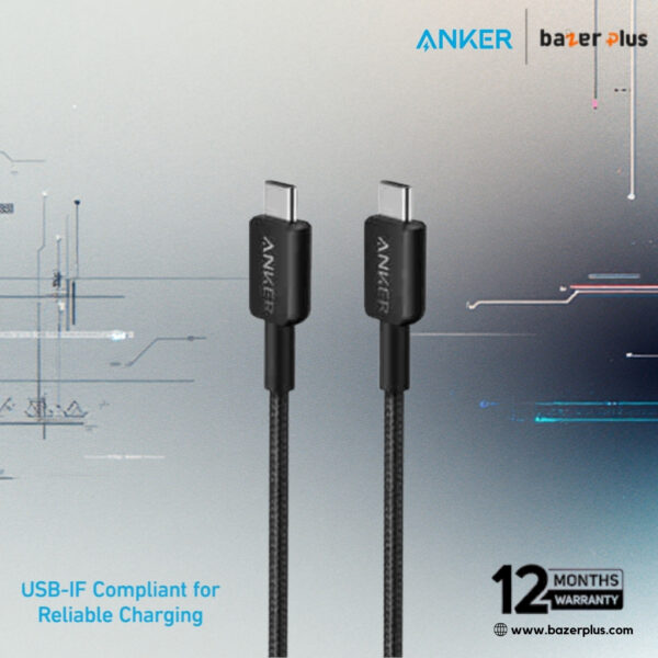 Anker 322 USB-C to USB-C Cable 3ft