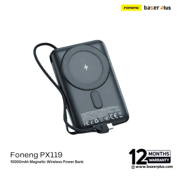 Foneng PX119 10000mAh 22.5W Magnetic Wireless Power Bank