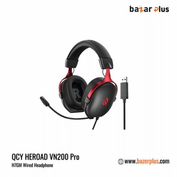 QCY HEROAD VN200 Pro (H7GM) Wired Gaming Headphone
