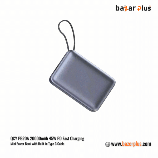 QCY PB20A 20000mAh 45W PD Fast Charging Mini Power Bank